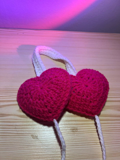 Crochet Heart earwarmer PATTERN