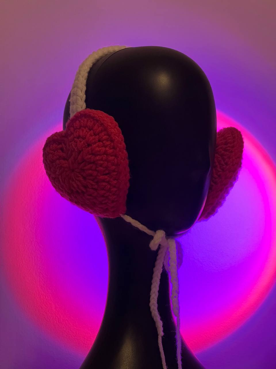 Crochet Heart earwarmer PATTERN